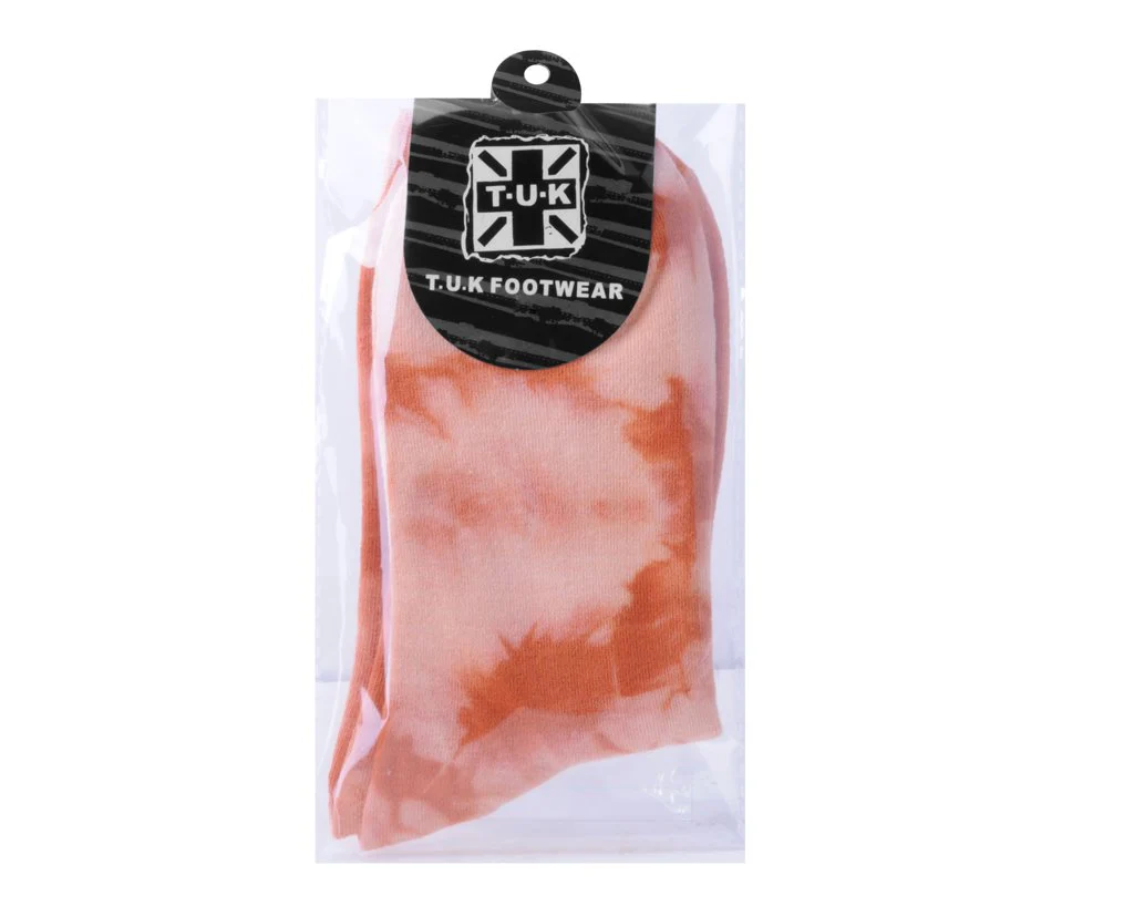 Tie-Dye Tangerine Women's Crew Sock - Image 3