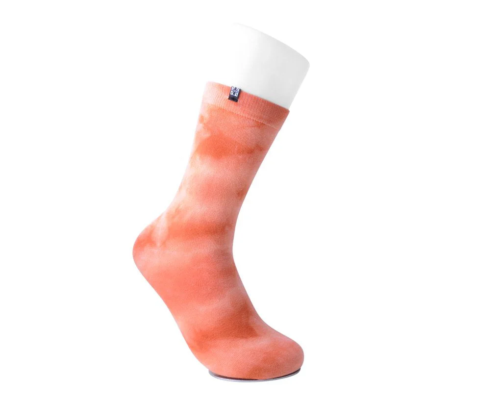 Tie-Dye Tangerine Women's Crew Sock - Image 4