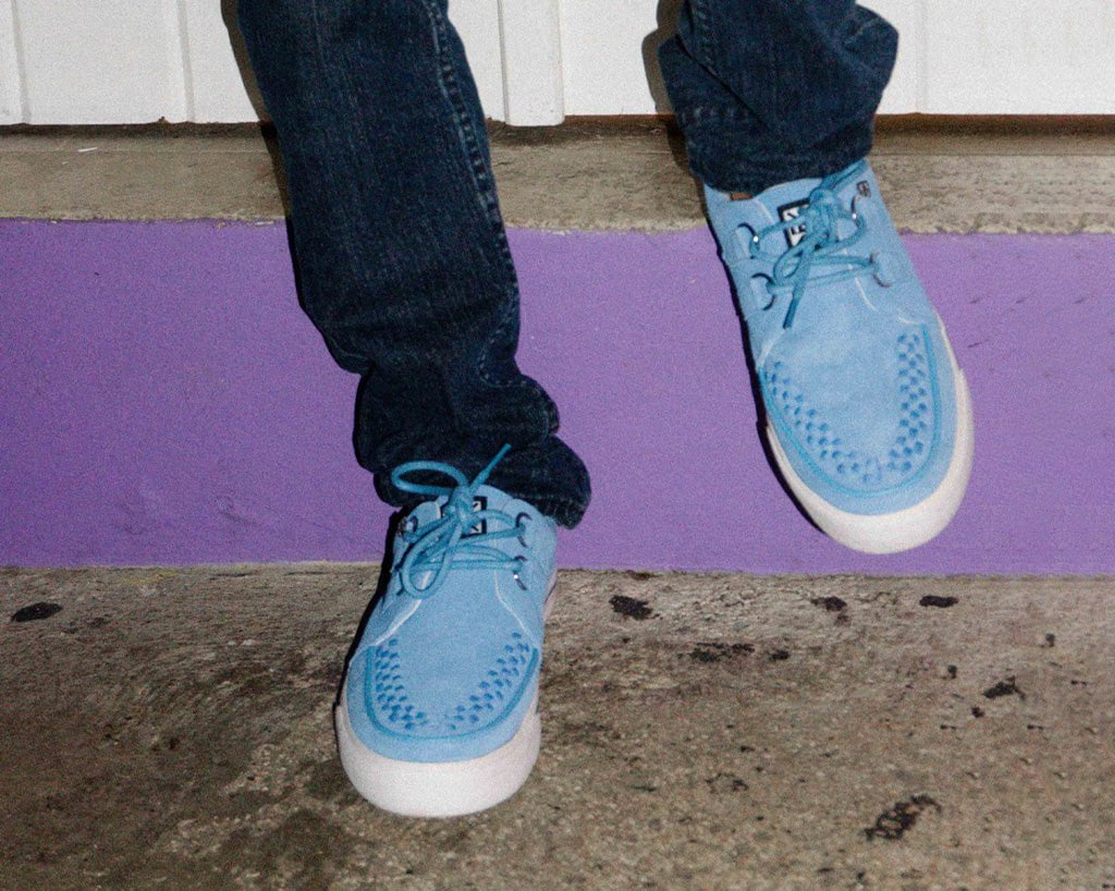 Tranquil Blue Suede D-Ring Interlace Sneaker - Image 7