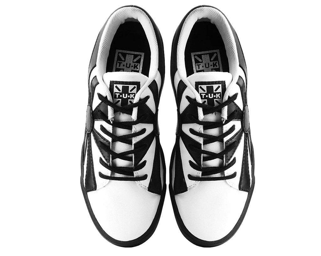 White & Black Sunburst Sneaker - Image 6