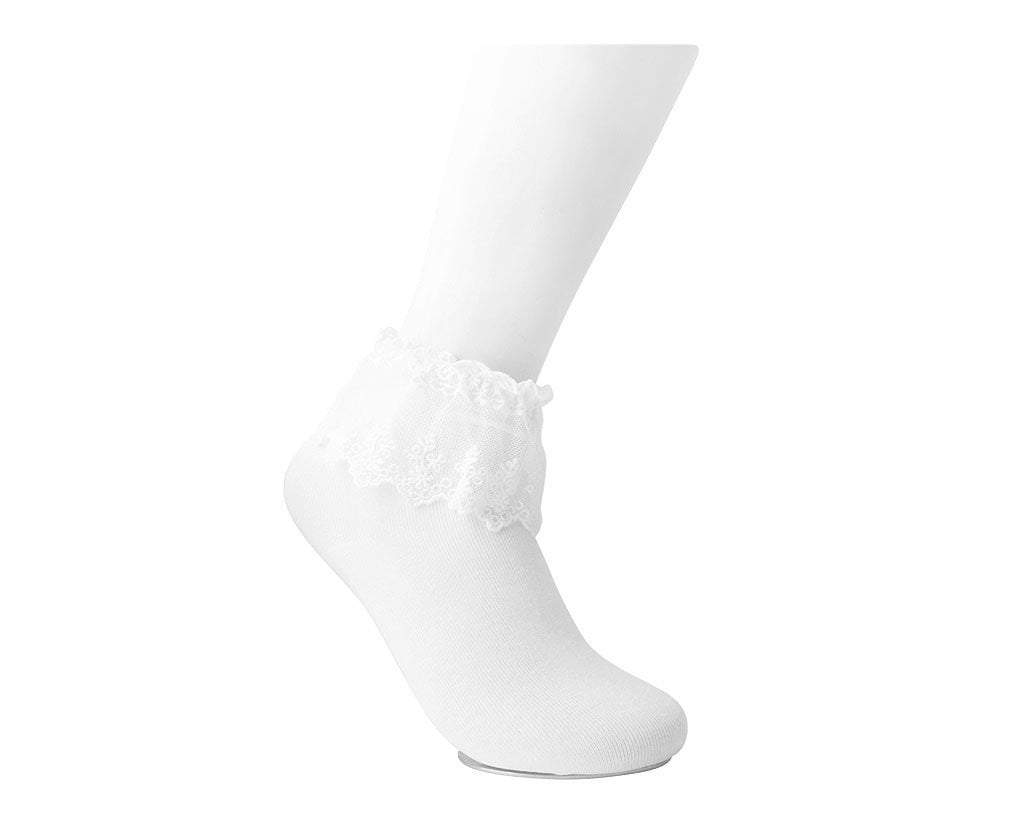 Women's White Lolita Sock - Image 3