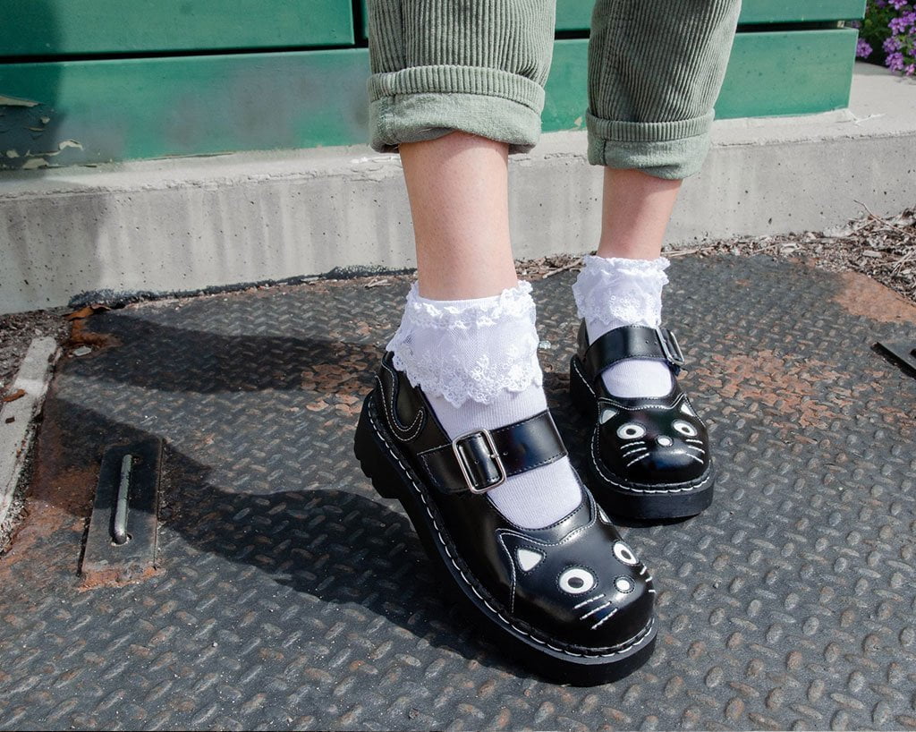 Women's White Lolita Sock - Image 4