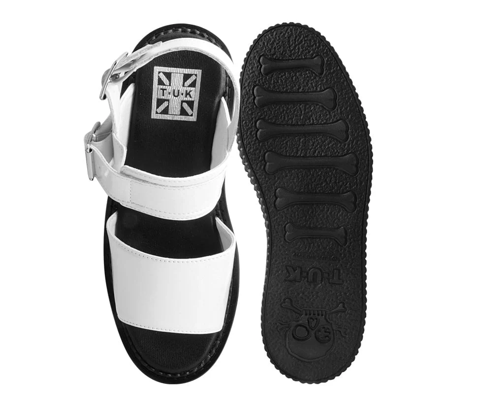 White Patent Strato Sandal - Image 4