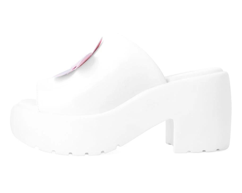 White & Pink Daisy Bubble Mule - Image 5