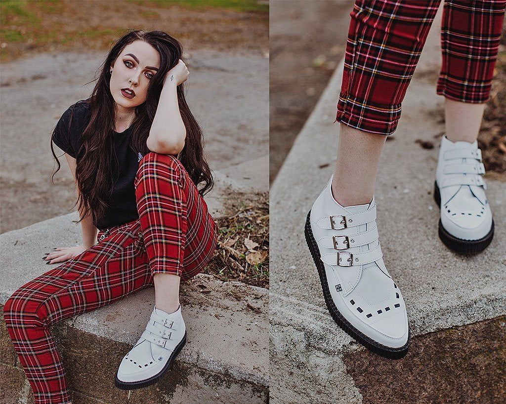 White TUKskin™ 3-Buckle Boot - Image 7