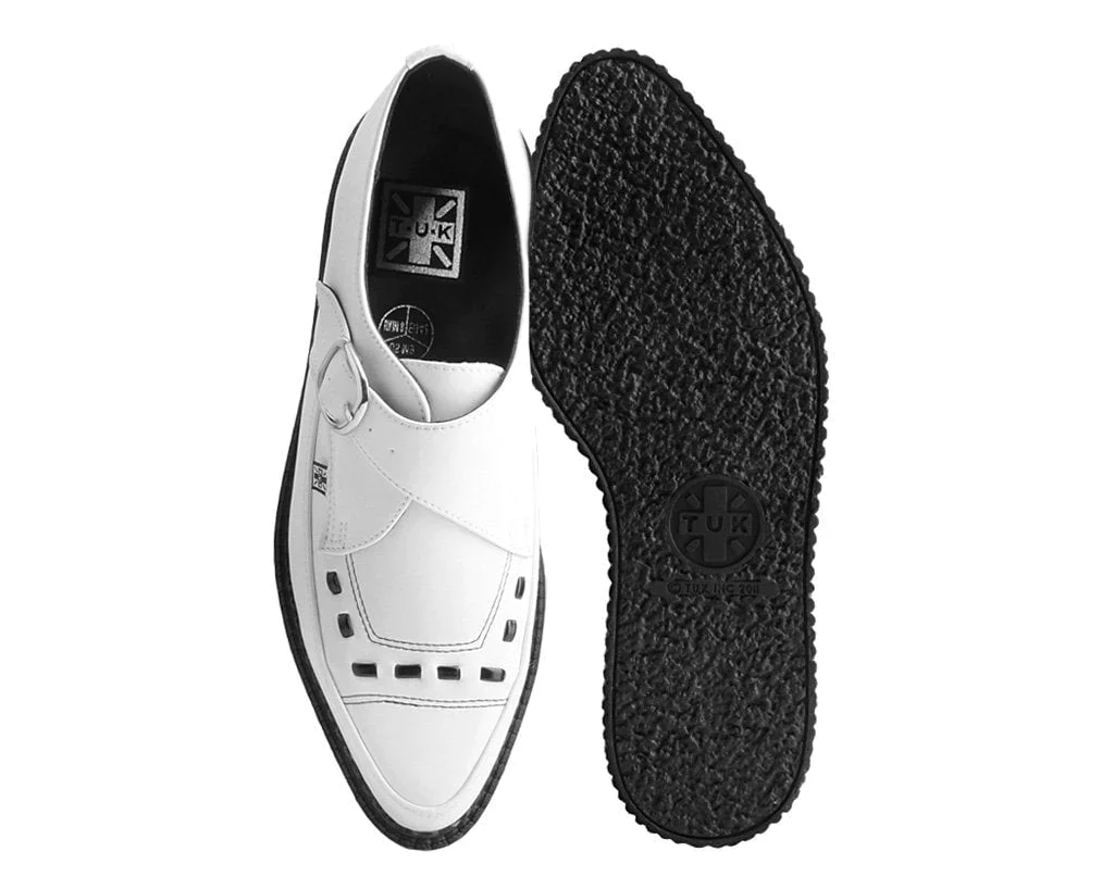 White TUKskin™ Buckle Pointed Creeper - Image 4